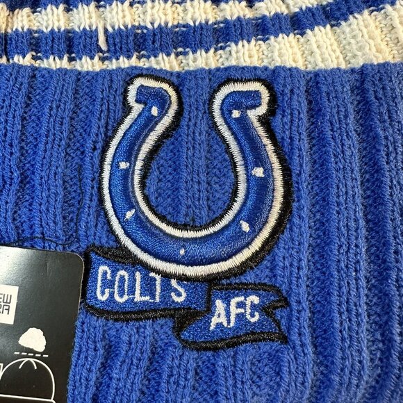 Indianapolis Colts New Era Winter Knit Hat Beanie Fleece Lined One Size NWT - Picture 5 of 9